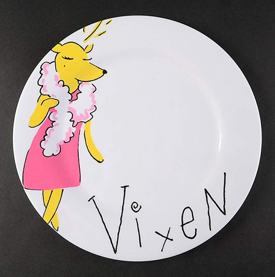 Reindeer Melamine Dinner Plate by Pottery Barn China-1