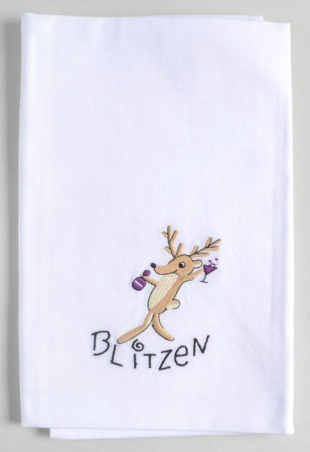 Reindeer Cloth Hand Towel by Pottery Barn China-1