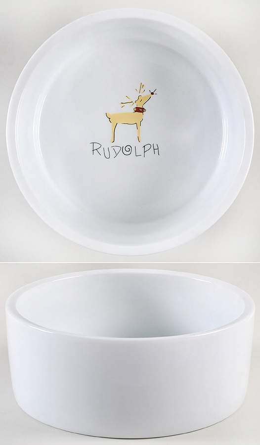 Reindeer Pet Bowl by Pottery Barn China-1