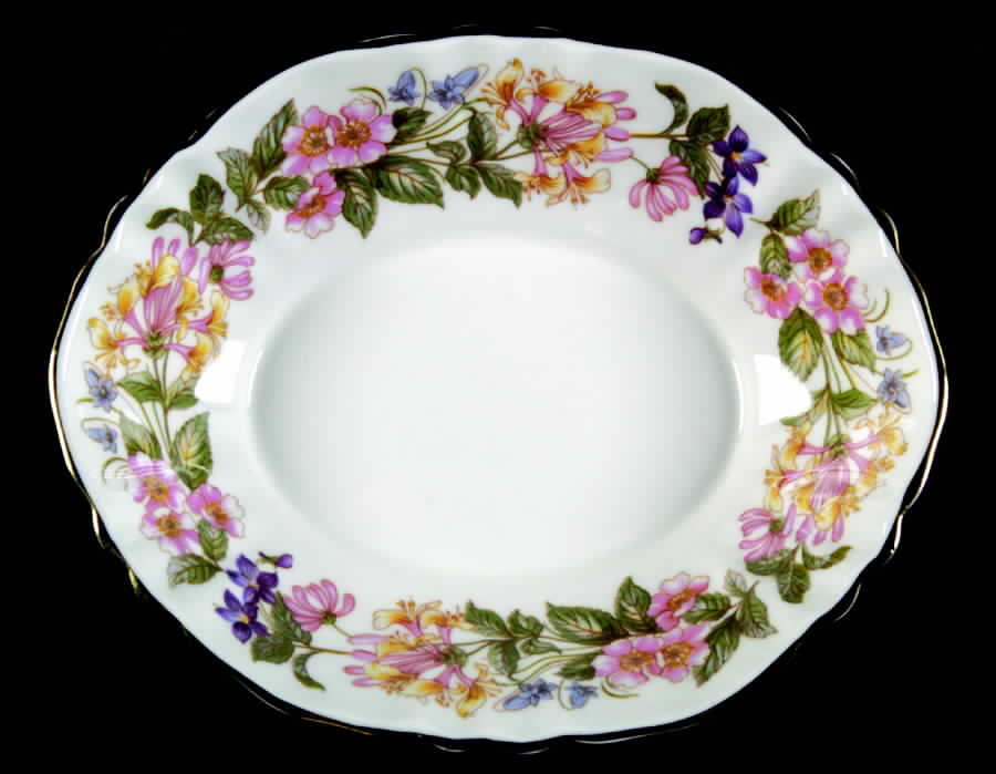 Country Lane (Fluted Rim) Oval Sweet Meat Dish by Paragon-1