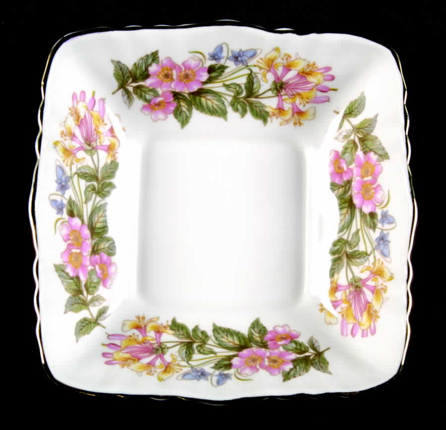 Country Lane (Fluted Rim) Small Square Sweet Meat Dish by Paragon-1