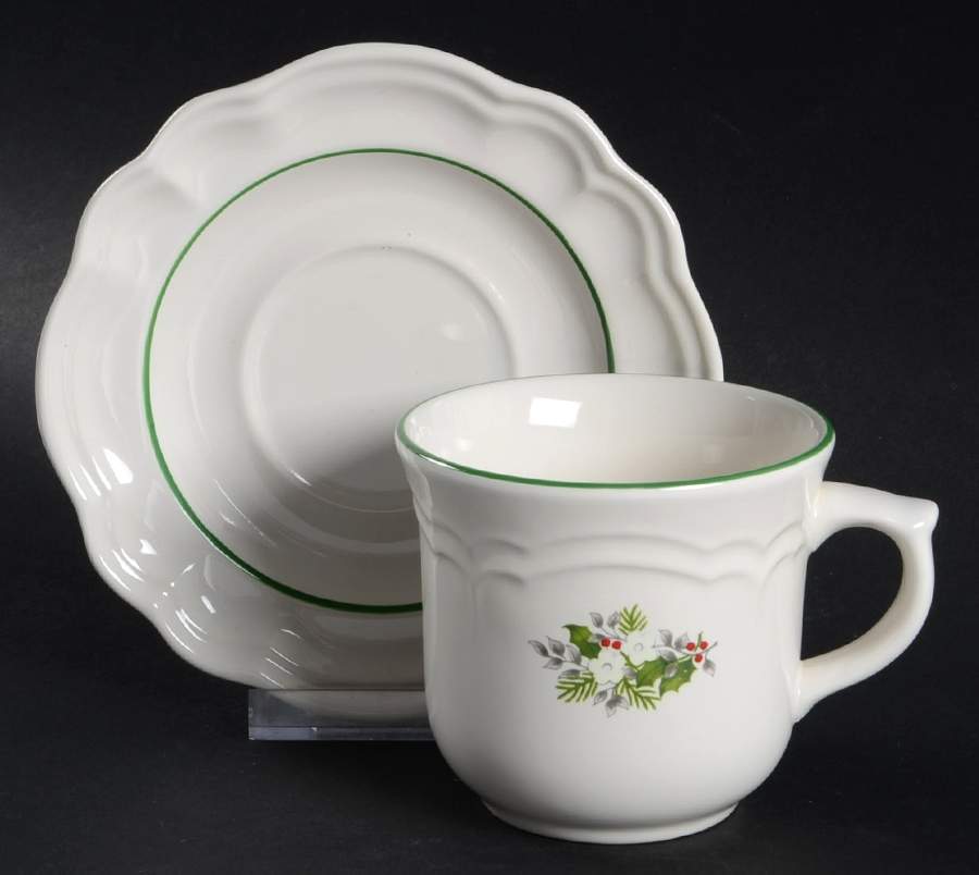 PFA25 Flat Cup & Saucer Set by Pfaltzgraff-1