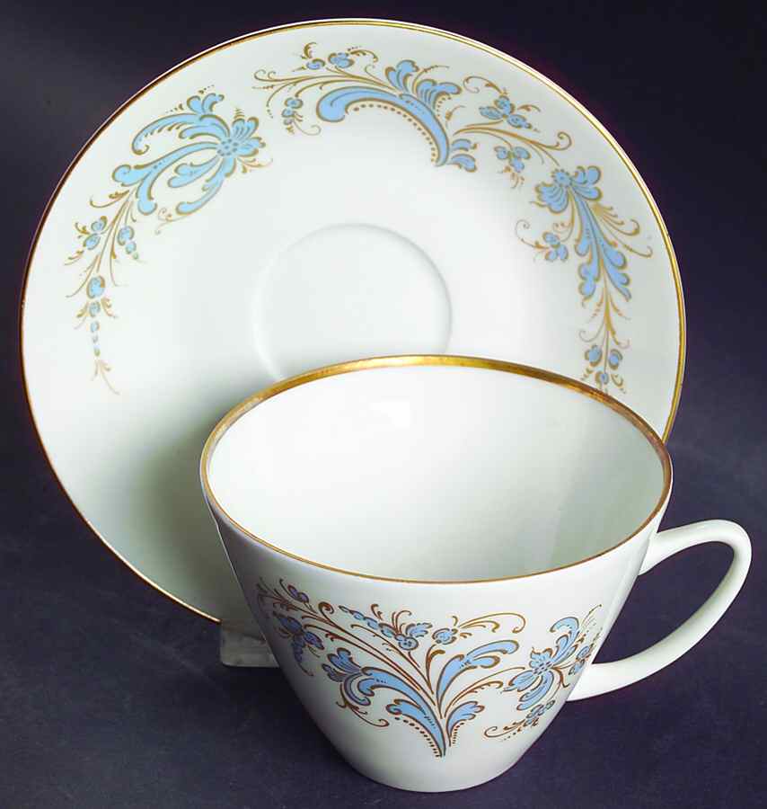Seljord Flat Cup & Saucer Set by Porsgrund-1