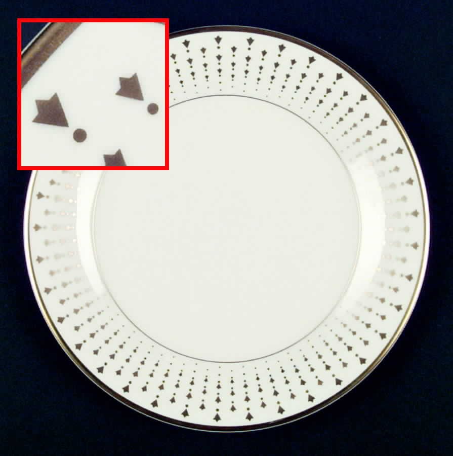 Constellation Gold (Ivory Background) Accent Salad Plate by Pickard-1