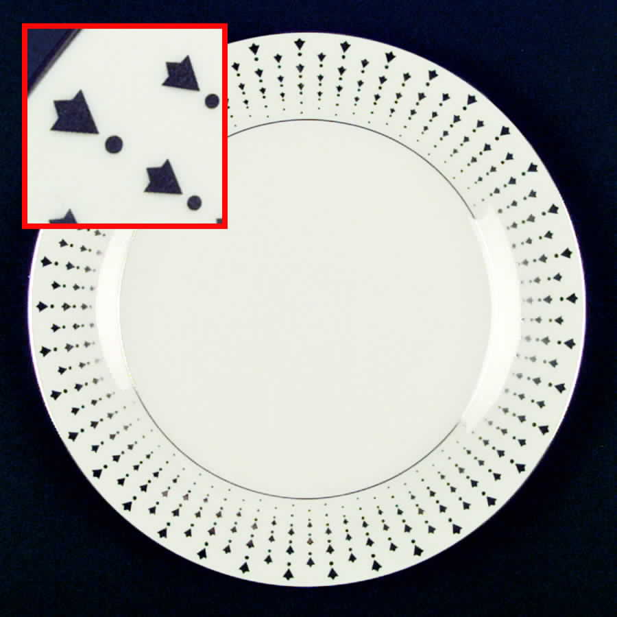 Constellation Platinum (Ivory Background) Accent Salad Plate by Pickard-1