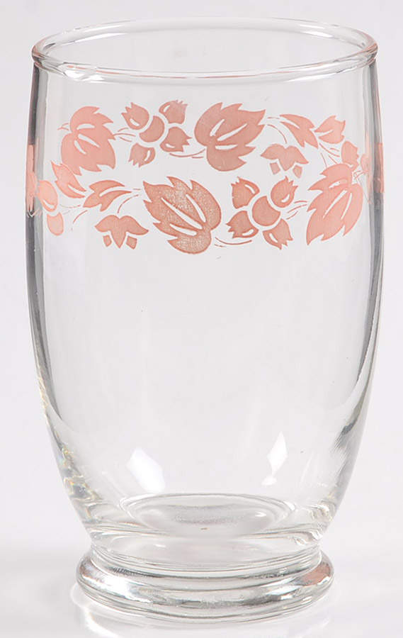 Gooseberry Pink Glassware Juice by Pyrex-1