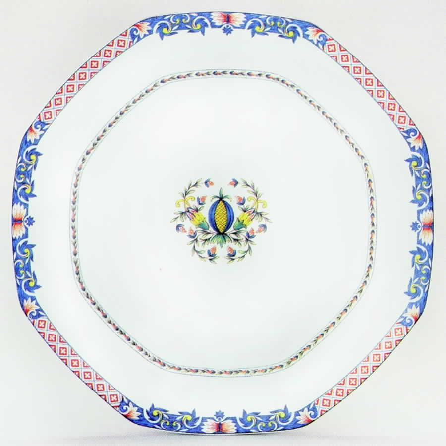 Vieux Rouen (Multisided) Dinner Plate by Porcelaine Lafarge-1