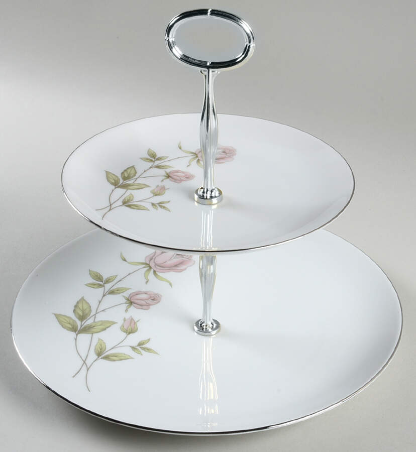 Cotillion 6 5/8"-10"  2 Tiered Serving Tray (Dp, Sp) HC by Prudential-1