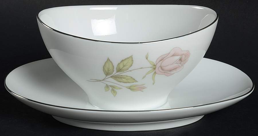 Cotillion Gravy Boat with Attached Underplate by Prudential-1