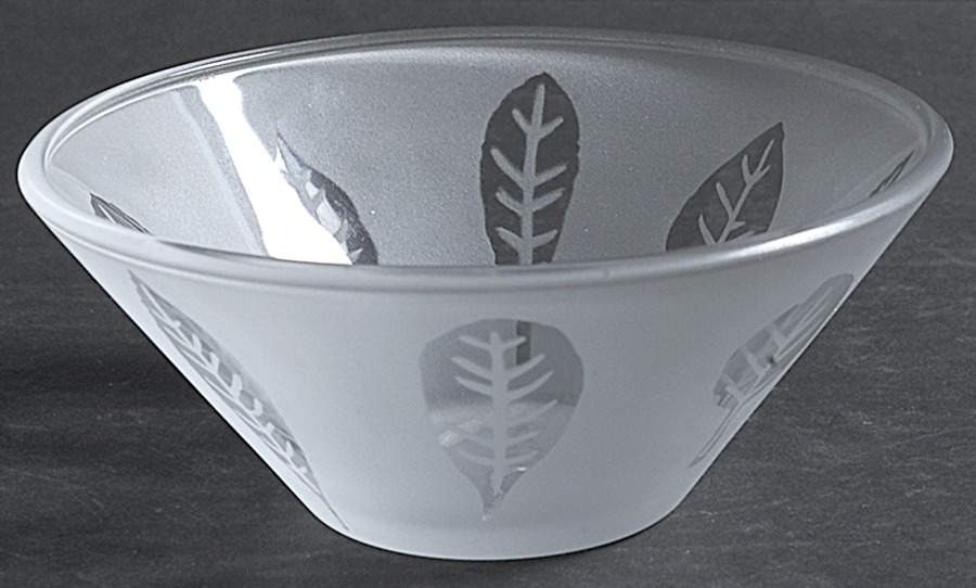 Seasons Leaves Glassware Individual Salad Bowl by Portmeirion-1