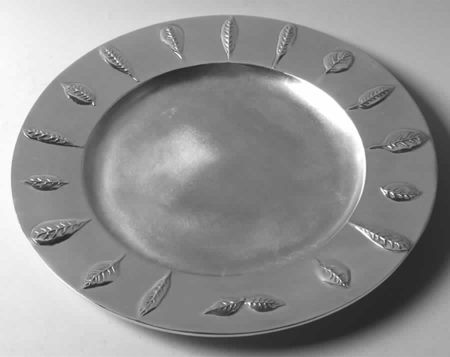 Seasons Leaves Metal Service Plate (Charger) by Portmeirion-1