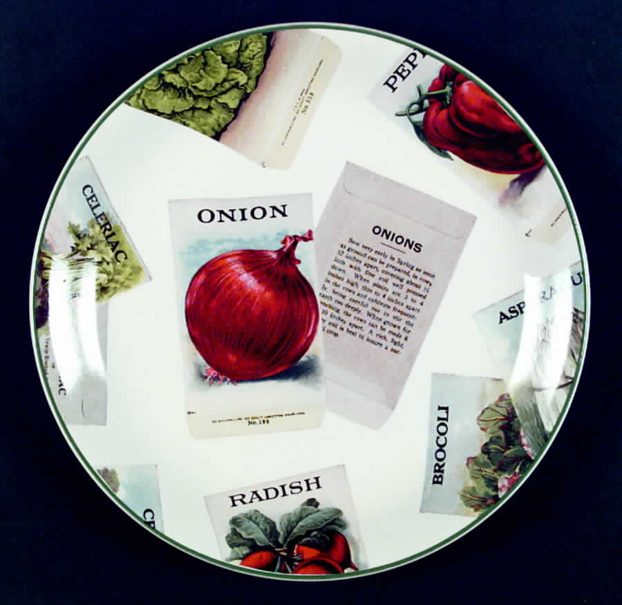 Seed Packets Dinner Plate by Poole Pottery-1