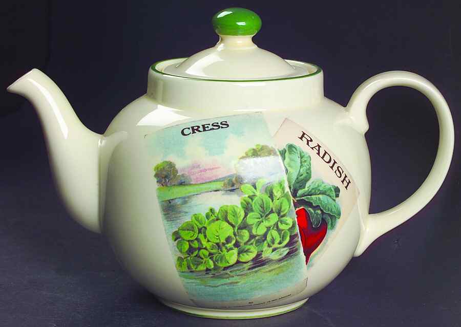 Seed Packets Teapot & Lid by Poole Pottery-1