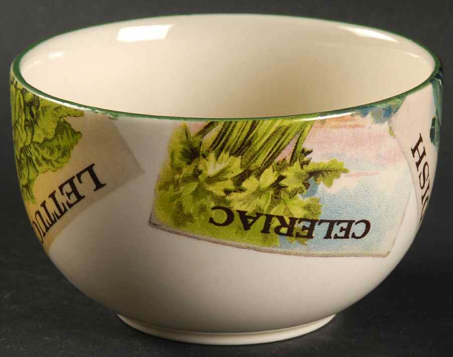 Seed Packets Sugar Bowl No Lid by Poole Pottery-1