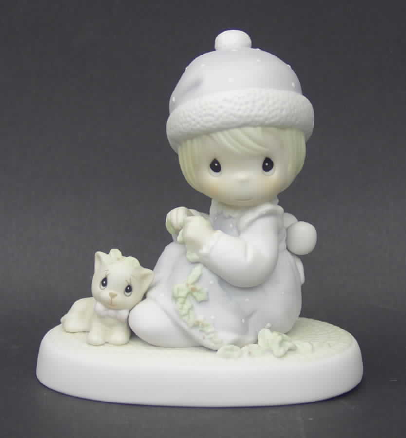 Meowie Christmas Bow & Arrow-Meowie Christmas - Bow&Arrow Trademark With Box by Precious Moments-1