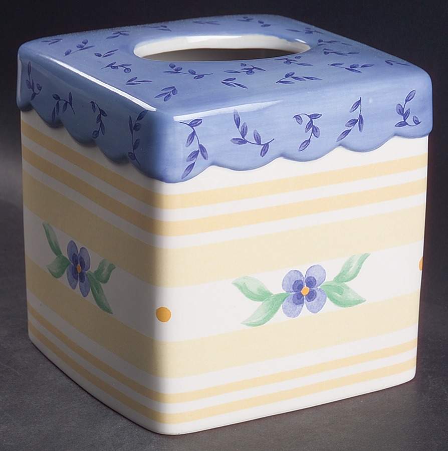 Summer Breeze Square Tissue Box Cover by Pfaltzgraff-1