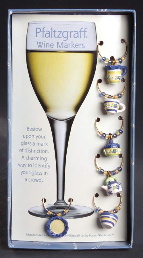 Summer Breeze Wine Markers (Box Set of 6) by Pfaltzgraff-1
