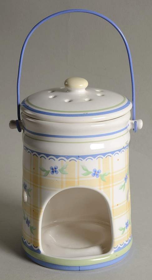Summer Breeze Wax Tart Burner/Warmer & Lid by Pfaltzgraff-1