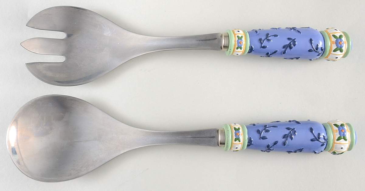 Summer Breeze Plastic Handle 2-Piece Salad Set by Pfaltzgraff-1