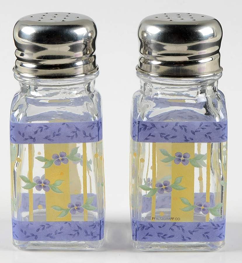 Summer Breeze Glassware Salt and Pepper Set by Pfaltzgraff-1
