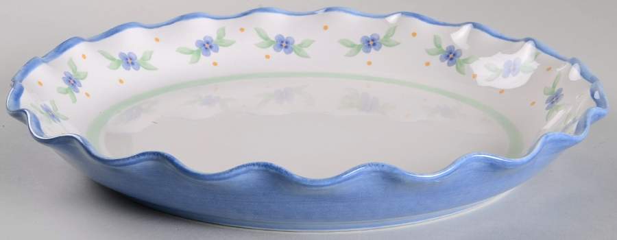 Summer Breeze Large Round Fluted Dish aka Chip/Dip Plate by Pfaltzgraff-1