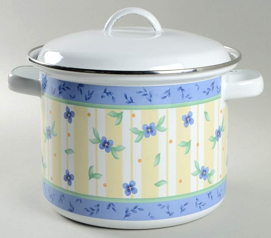 Summer Breeze 3.5 Qt Metal Stockpot by Pfaltzgraff-1