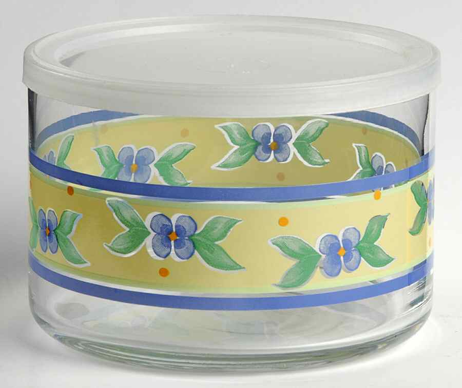 Summer Breeze Small Glassware Storage Jar & Lid by Pfaltzgraff-1