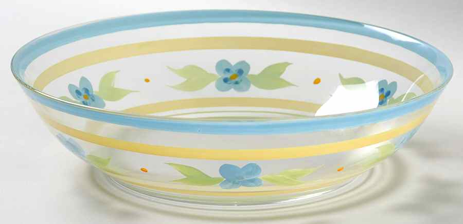 Summer Breeze Individual Hand Painted Glass Salad Bowl by Pfaltzgraff-1
