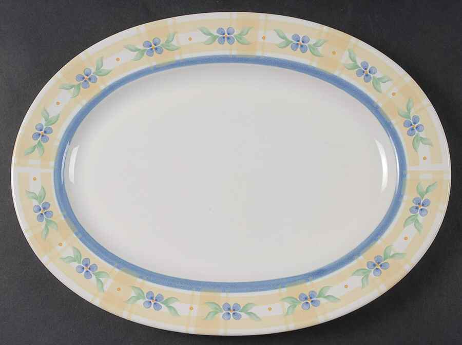 Summer Breeze 12" Oval Serving Platter by Pfaltzgraff-1