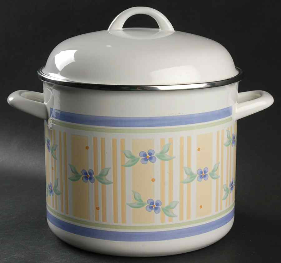 Summer Breeze 8 Quart Metal Stockpot & Metal Lid by Pfaltzgraff-1