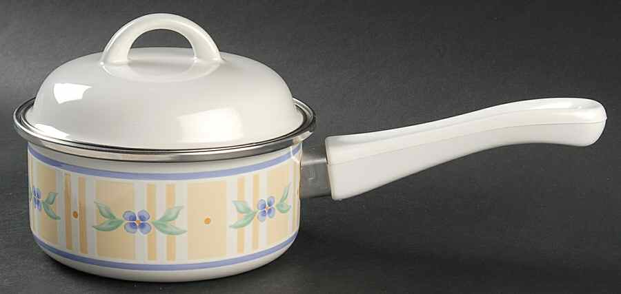 Summer Breeze 1.0 Quart Metal Covered Saucepan by Pfaltzgraff-1