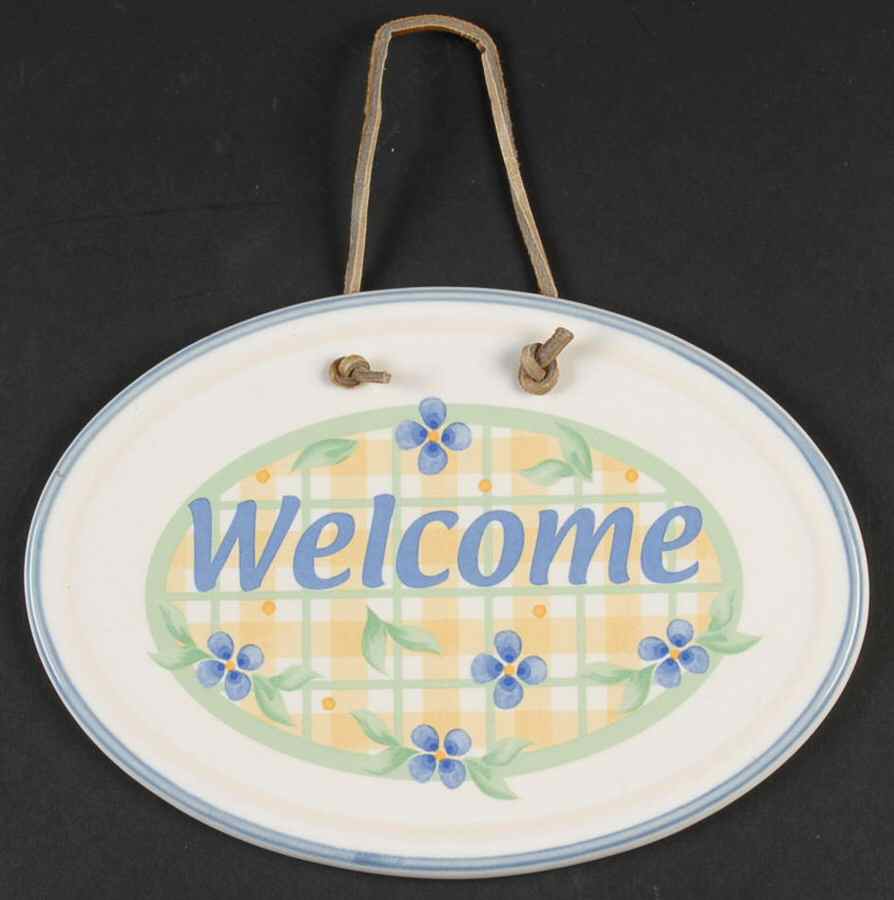 Summer Breeze "Welcome" Wall Plaque by Pfaltzgraff-1