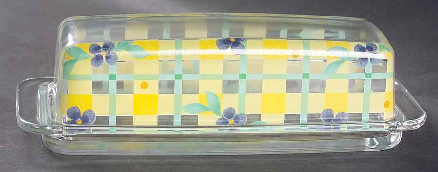 Summer Breeze Glassware 1/4 Lb Butter by Pfaltzgraff-1
