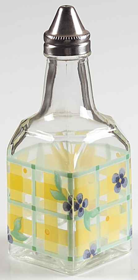 Summer Breeze Glassware Oil Cruet/Shaker with Metal  Lid by Pfaltzgraff-1