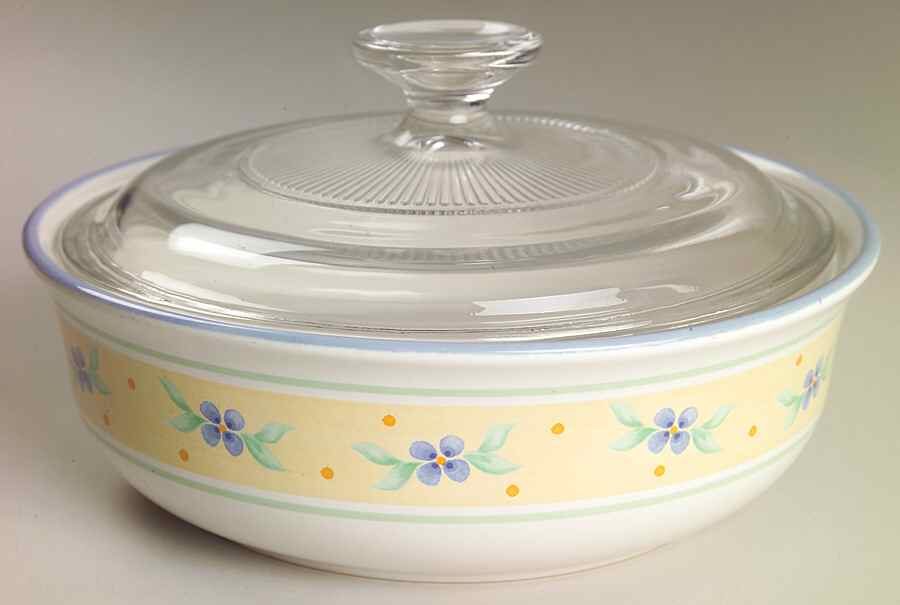 Summer Breeze 1 Qt Round Covered Casserole by Pfaltzgraff-1