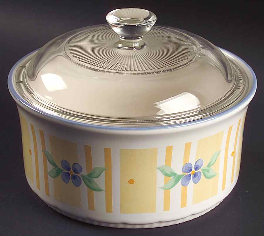 Summer Breeze 1 Qt Round Covered Casserole by Pfaltzgraff-1