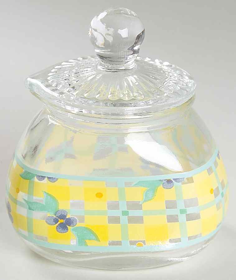 Summer Breeze Glassware Creamer & Lid by Pfaltzgraff-1