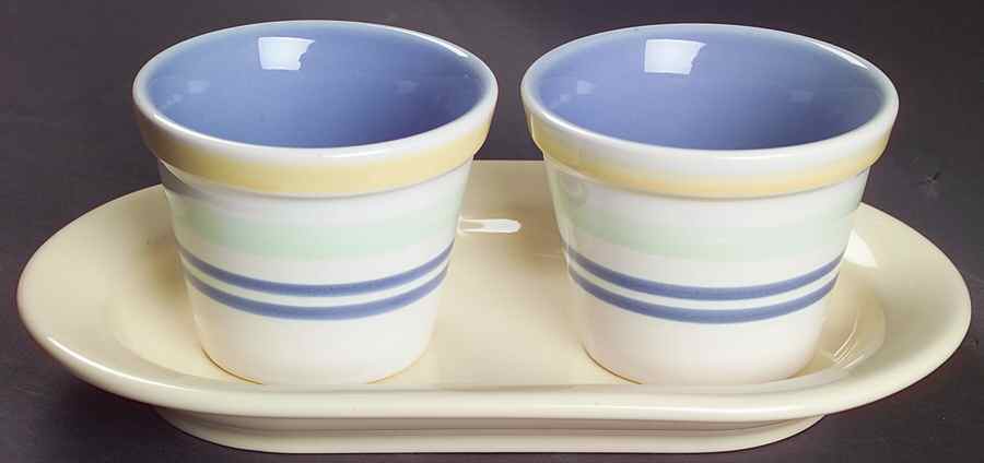 Summer Breeze Herb Pots with Tray (2 Pots and 1 Tray) by Pfaltzgraff-1