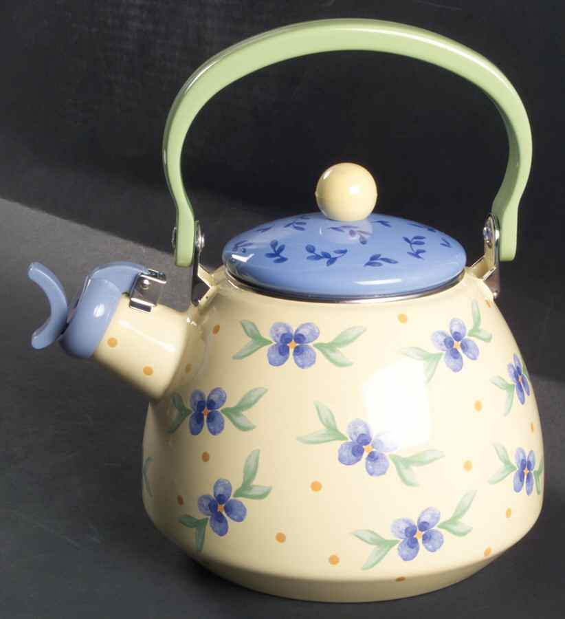 Summer Breeze Metal Whistler Kettle & Lid by Pfaltzgraff-1