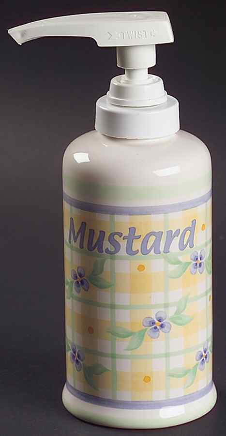 Summer Breeze Mustard Dispenser by Pfaltzgraff-1