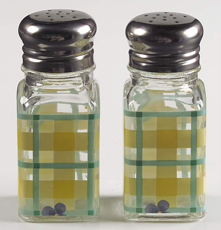 Summer Breeze Glassware Salt and Pepper Set by Pfaltzgraff-1
