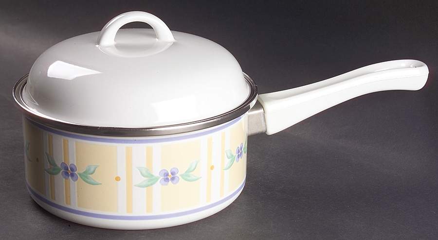 Summer Breeze 2 Quart Metal Covered Saucepan by Pfaltzgraff-1