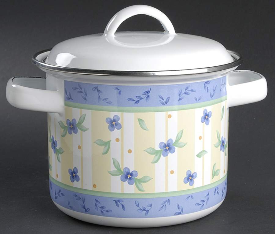 Summer Breeze 1.5 Qt Metal Stockpot by Pfaltzgraff-1