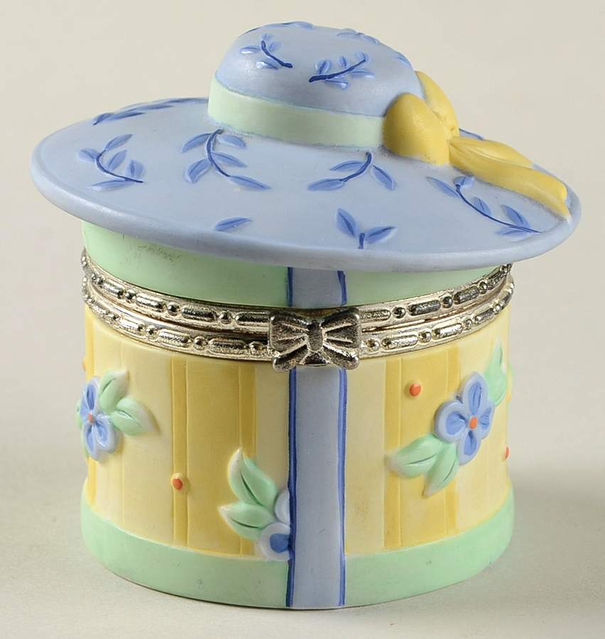 Summer Breeze Hinged Box & Hat by Pfaltzgraff-1