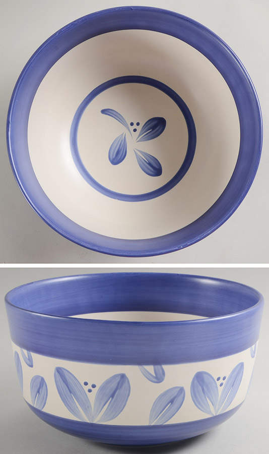 Villa Flora 10" Large Salad Serving Bowl by Pfaltzgraff-1