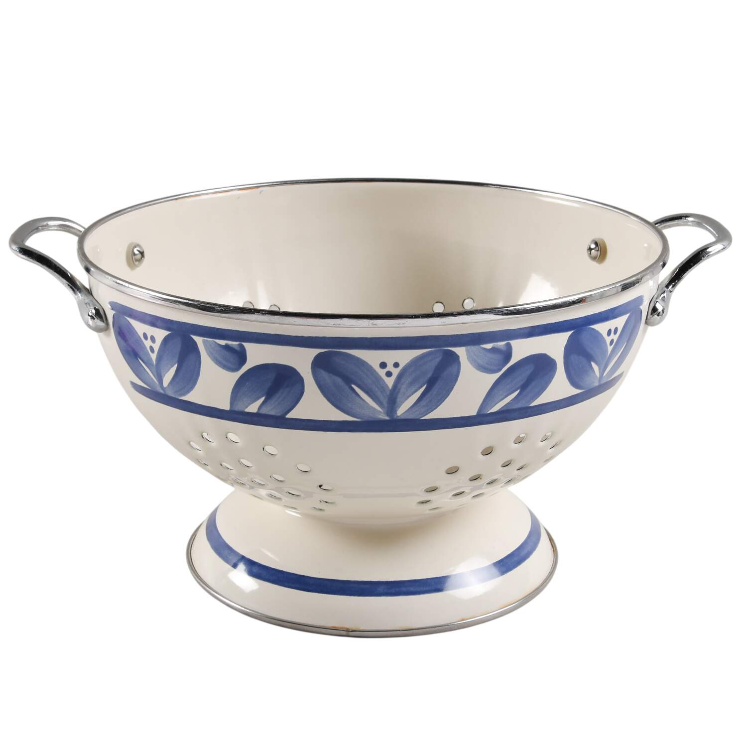 Villa Flora Metal Colander by Pfaltzgraff-1