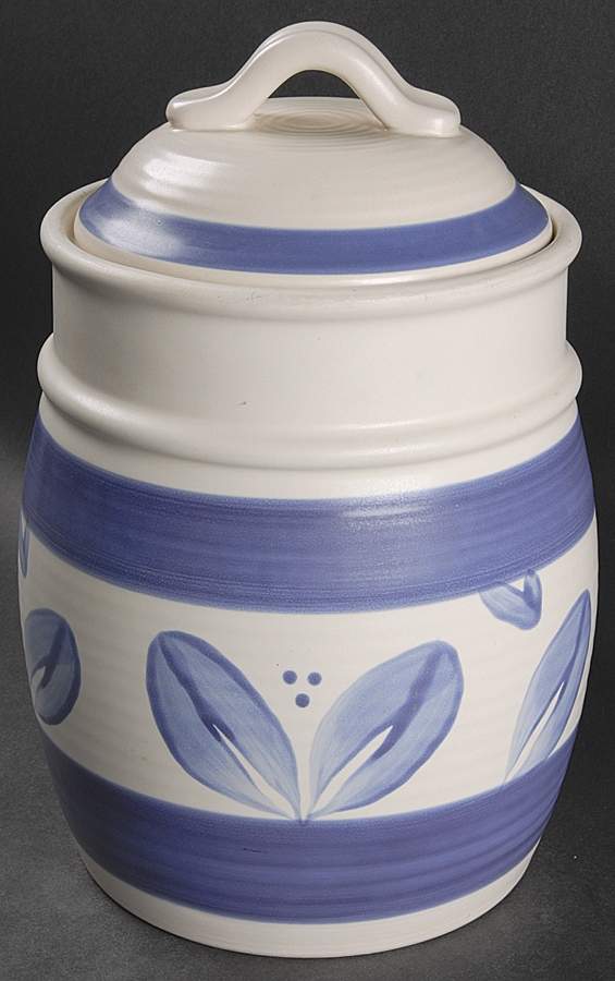 Villa Flora Large Canister & Lid by Pfaltzgraff-1