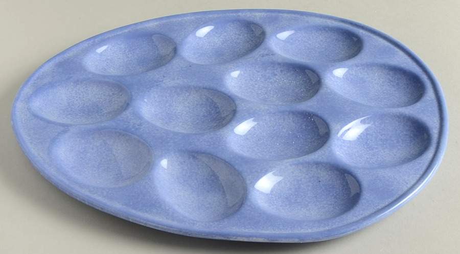 Stonewash Blue Deviled Egg Plate by Pfaltzgraff-1