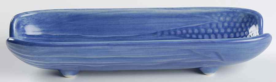 Stonewash Blue Boiled Corn Holder by Pfaltzgraff-1