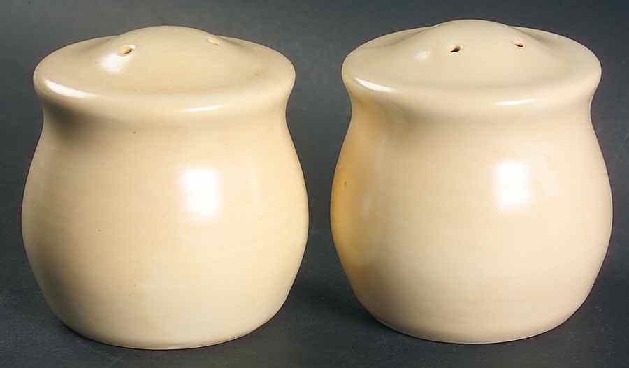 Stonewash Yellow Salt & Pepper Set by Pfaltzgraff-1